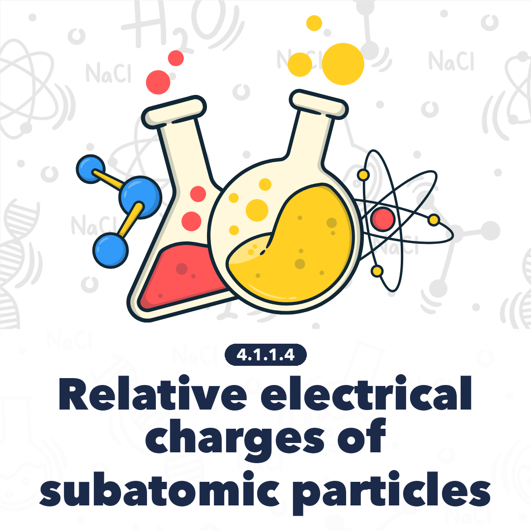 4114 Relative Electrical Charges Of Subatomic Particles