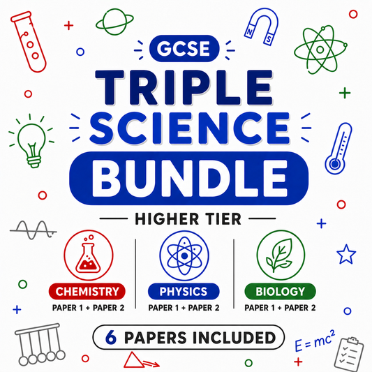AQA GCSE Triple Science Higher Predicted Papers Bundle (All 6 Papers + Mark Schemes)